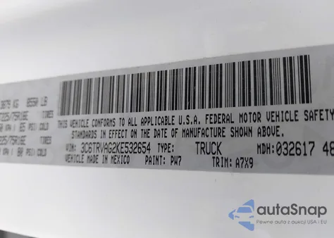 2019 Ram Promaster 1500 Low Roof 136 Wb from USA, damaged, VIN 3C6TRVAG2KE532654